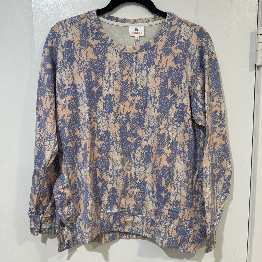 Sundry Python Tunic Sweatshirt